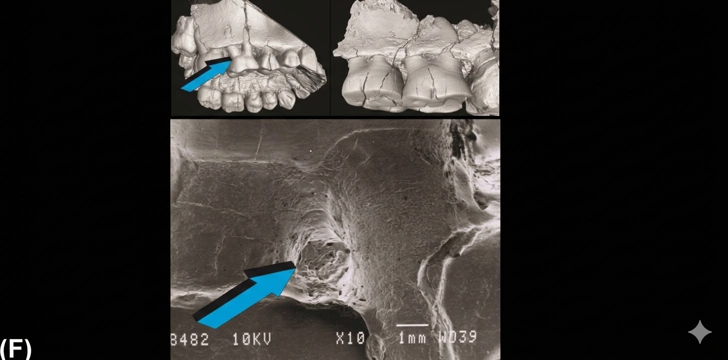 3D virtual reconstructions and SEM reveal horizontal alveolar bone loss in Plio-Pleistocene hominin fossil remains 600x300